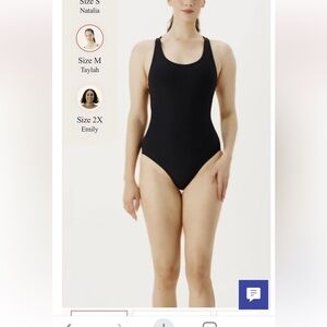Andie Black One-Piece Swimsuit Classic Design